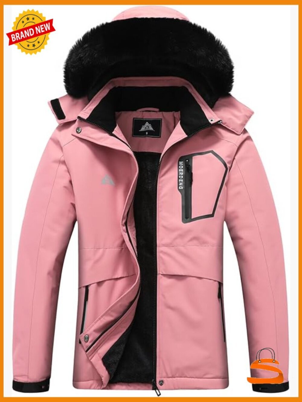 Waterproof Ski Snowboard Jacket Warm Insulated Winter Coat Softshell Hiking